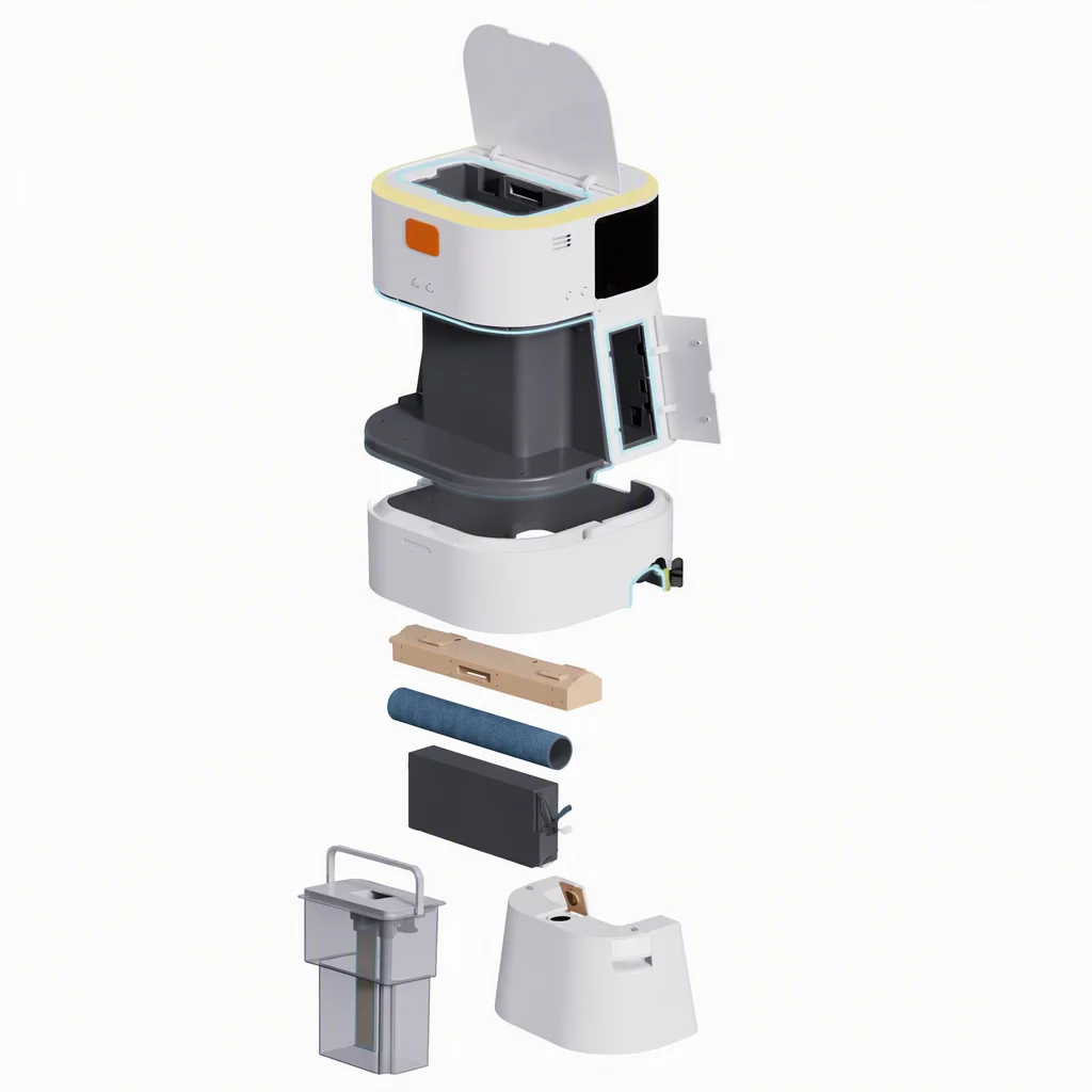 Four modules, tool-free service