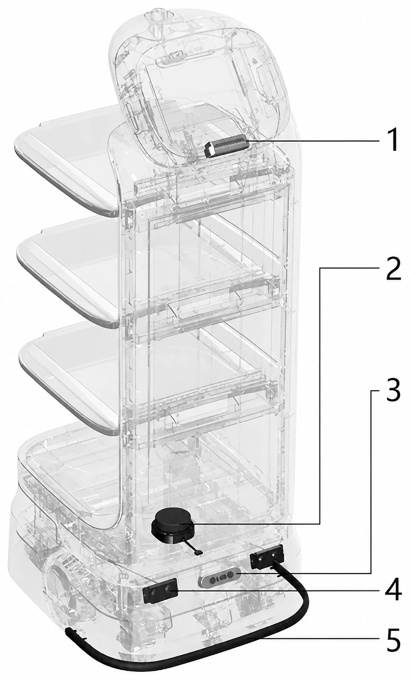 D1 transparent exploded structure diagram