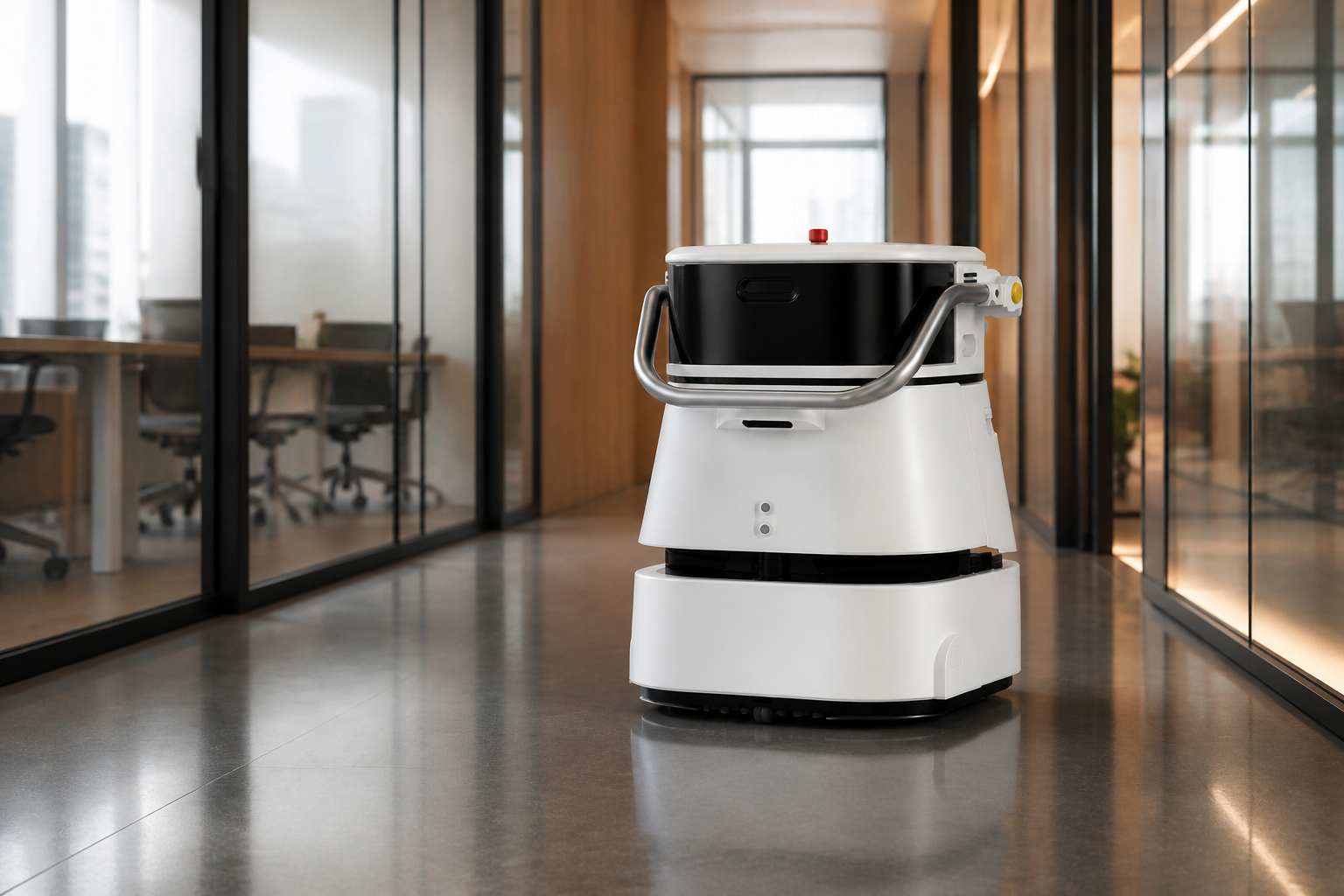 AOMAN robot working in Corporate Offices