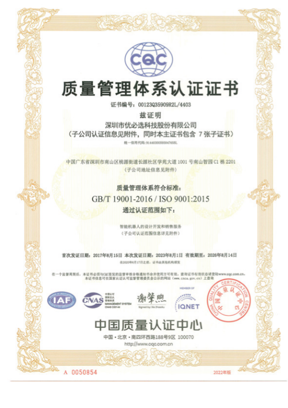 ISO 9001:2015 — Quality Management System